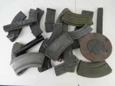 Twenty-two assorted weapon magazines.