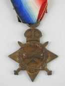 A 1914-15 star medal for 13167 Pte A.Broadbent, Oxford and Bucks L.