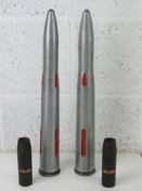 Two inert British 40mm Drill Bofor's rounds together with two inert WW2 German rounds.