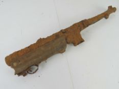 An MP40 Battlefield relic found in the Kurland Pocket (Latvia) in the positions of the German 16th