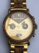 A 2020 Original Grain gold plated gentleman's Chronograph wrist watch.