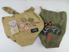 A quantity of assorted militaria.