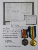 A WWI War and VIctory medal pair for 389