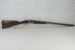 A deactivated Eibar 12 bore shotgun. Wit