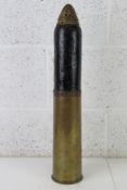 An inert WWI Canadian 18pr shell, dated