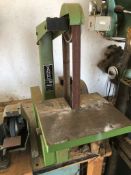 A Vanco Flexiband belt sander as manufactured by Acro-Vu, 58cm depth, table 24 x 20cm.