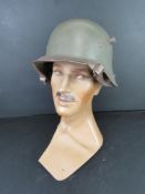 A WWI German model 1916 helmet.