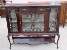 A late 19th century Continental style credenza base,