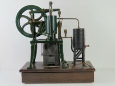 A Rider-Ericsson precision vertical hot air pumping engine having 9