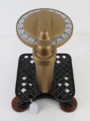 A refurbished set of step-on scales No 27075 registered No 637506.