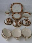 A quantity of Gladstone china tea wares inc cups and saucers,