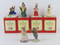 Royal Doulton Bunnykins; Four figurines in original boxes being 'Angel', 'Judge',