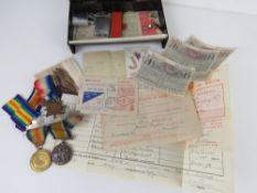 A WWI War and Victory medal pair together with 1914-15 Star for 1197 GNR. J.L. Murray R.A.