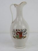A Duke of Norfolk Goss ware crested jug standing 20cm high.