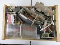 A quantity of model railway diorama makers buildings.