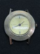A vintage 1970s 9ct gold flying saucer Accurist wrist watch,