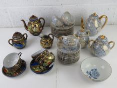 Two Japanese tea services,