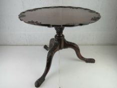 A good late Georgian early 19th century mahogany occasional tripod table,