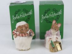 Royal Douton Beswick Beatrix Potter; Two figurines bearing gold Beswick Ware back stamps,