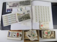 A collection of world stamps, mostly 20thC, inc green 1 Million stamp Deutches Reich,