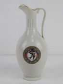 A Duke of Norfolk Goss ware crested jug standing 20cm high.