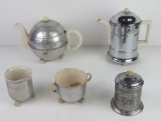 An Art Deco insulated tea service.