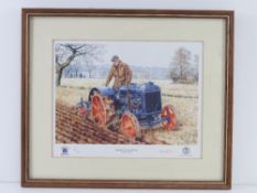 A limited edition signed print 'Fordson 500' by Steven Binks 811 / 850, sight size 21.