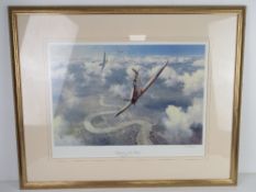 Signed print; Defenders of the Realm by Geoff Hunt, signed lower right in pencil,