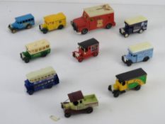 A quantity of assorted scale model vehicles including Majorette bank security van made in France