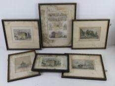 A quantity of coloured steel engravings of various sites in Birmingham and surrounding area. A/F.