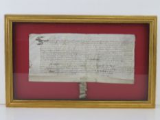 Indenture relating to Thomas Cruxford de Clee and Anthony Cruxford,