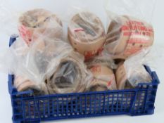 A quantity of leather weight lifting belts.