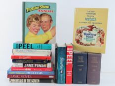 A quantity of assorted theatre and film themed books inc biographies, Who's Who in Theatre,