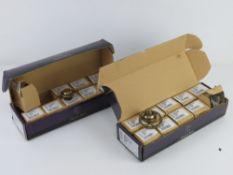 A set of 19 'antique finish' 32mm drawer handles.