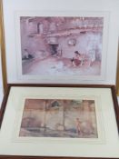 Sir William Russell Flint (1880-1969); two prints, each framed and mounted,