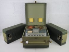 A Grudig TK60 c1960s reel to reel tape recorder.