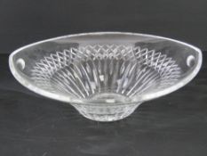 A large Waterford lead crystal glass fruit bowl, 30cm dia.
