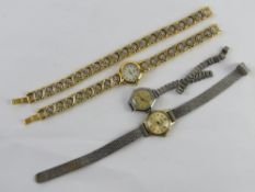 A quantity of ladies wristwatches.