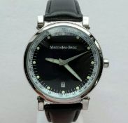 A fine Mercedes Benz Classic Pilots Aviator watch having black ground face,
