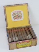 A large quantity (approx 46) of Monte Negro Brevas Especiales cigars individually wrapped.