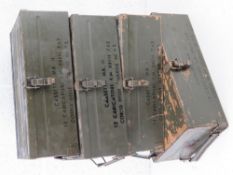 Four Bren magazine boxes, each to hold 1
