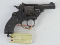 A deactivated Webley Mk4 .38, with clear