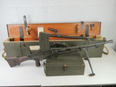 A deactivated Italian Breda Bren .30-06