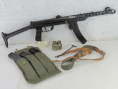 A deactivated Polish PPS-43 7.62mm Sub M