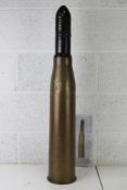 A rare inert British 20pr Mk1 tank round
