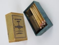 A WWII SOE match box telescope 'England'