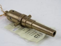 A deactivated brass .36 Calibre miniatur