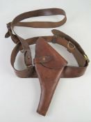 A WWI Officer's Webley Mk6 holster with
