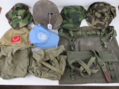 A quantity of military items; WWII Germa