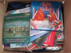 A quantity of vinyl LP records of milita
